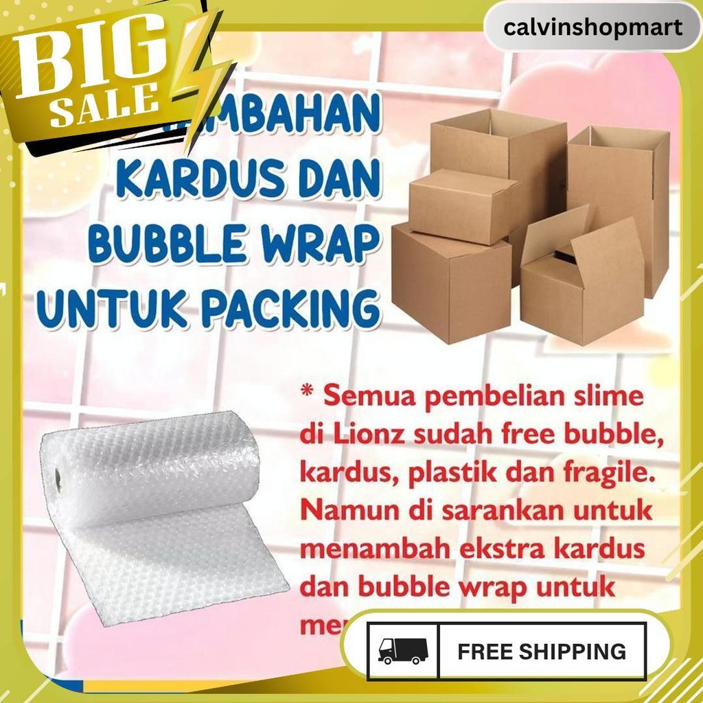 

Kardus Dan Bubblewarp (Silahkan Tambah Jika Ingin Lebih Aman) Termurah