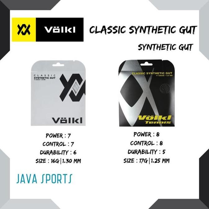 Senar Tenis Volkl Classic Synthetic Gut | Synthetic Gut | 16g 17g