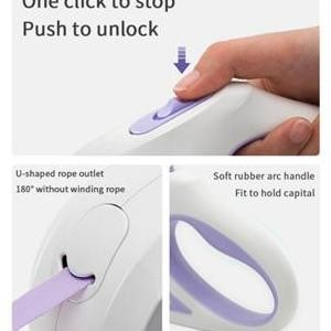 Tali tuntun 3m anjing Tali Anjing 3 METER SENTER Retractable Dog Leash TA