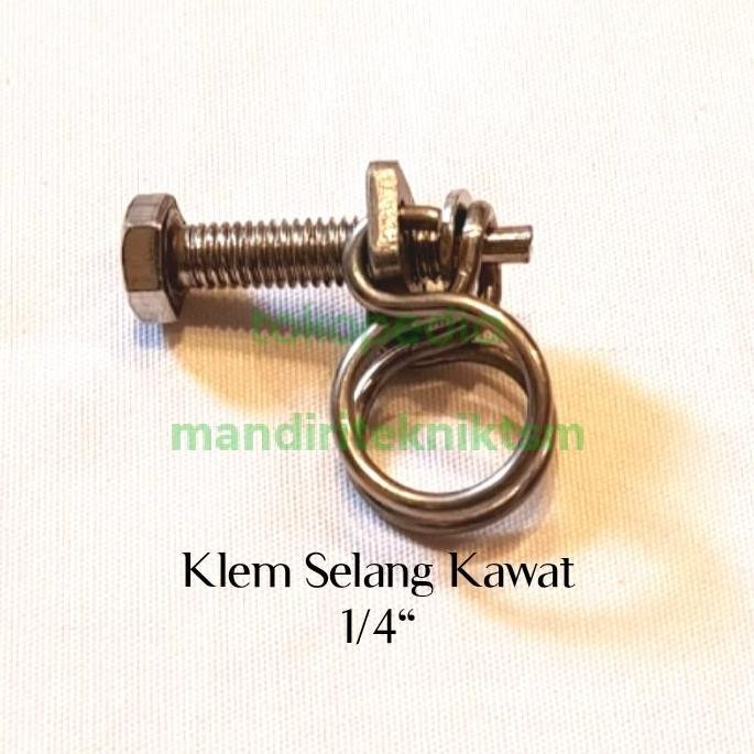 Klem selang pompa steam sanchin / klem selang kompresor (1/4 inch) terlaris