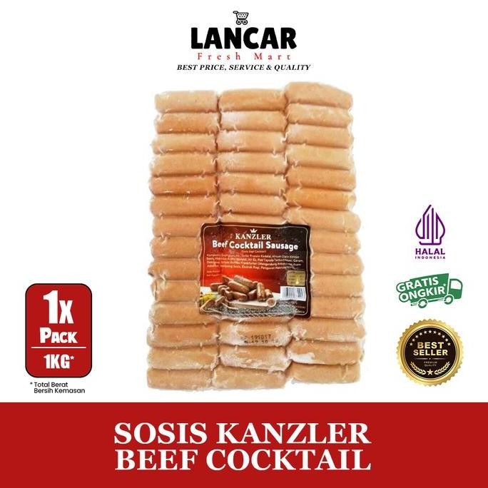

Kanzler Beef Cocktail / Sosis Kanzler Beef Cokctail Isi 80Pcs