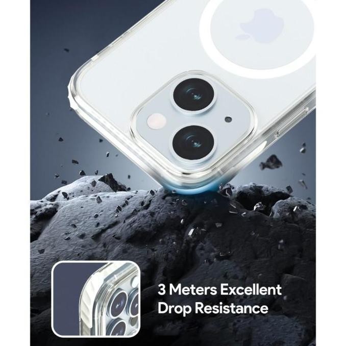 Aukey Iphone 15 Series Premium Protection Clear Case With Magsafe