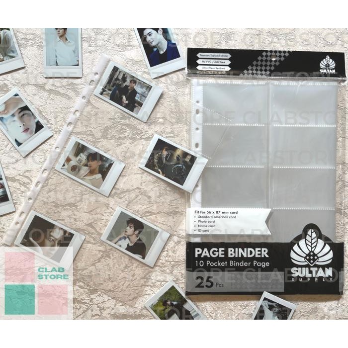 Sultan 10P Page A4 10 Pocket Ring Binder Album Kpop Sleeve Binder