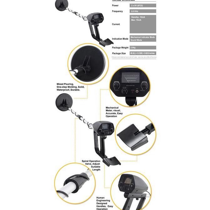 Detektor Emas Logam Gold Metal Detector Digital Kualitas Terbaik Harga Termurah