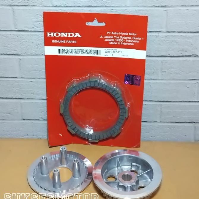 Paketan Kampas Kopling + Rumah Kaki 4 + Lawan Honda Verza Mega Pro New Monoshock Aksesoris Motor Res