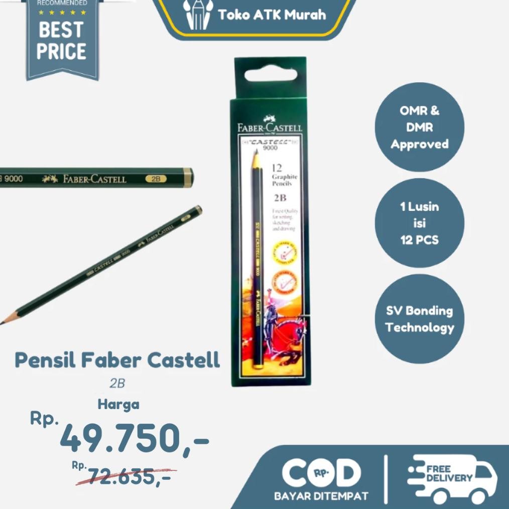 

Pensil Faber Castell 2B 1 Lusin / 12 pcs DiM