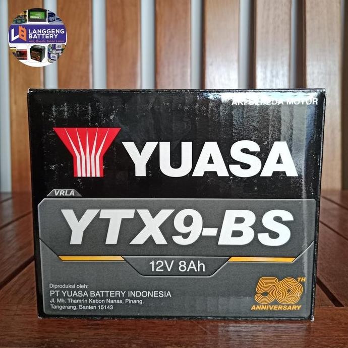 AKI ACCU YUASA YTX9-BS MOTOR KAWASAKI NINJA 250 ORIGINAL