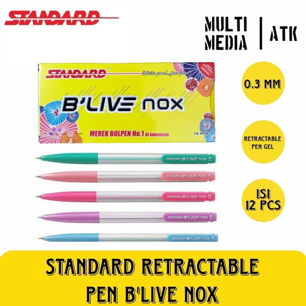 

PEN STANDARD BLIVE NOX / PULPEN CETREK B'LIVE 0.3mm ISI 12 DiM