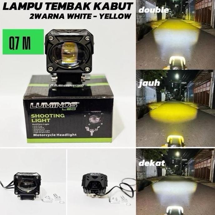 Lampu Tembak Kabut Motor Dan Mobil Luminos Hig-Low Putih/Kuning Sd100 Car Terbaik