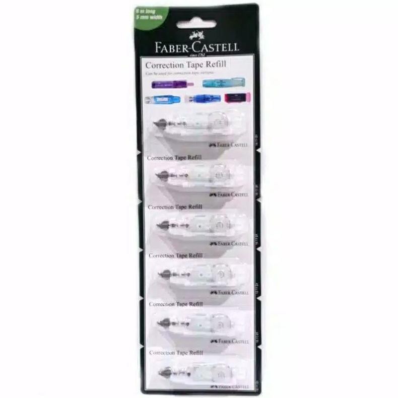 

Refill Correction Tape Faber Castell QJR 506 #161101 Set (6 Pcs) Refil Tip Ex Kertas Faber - Set 6 - SHSNP DiM