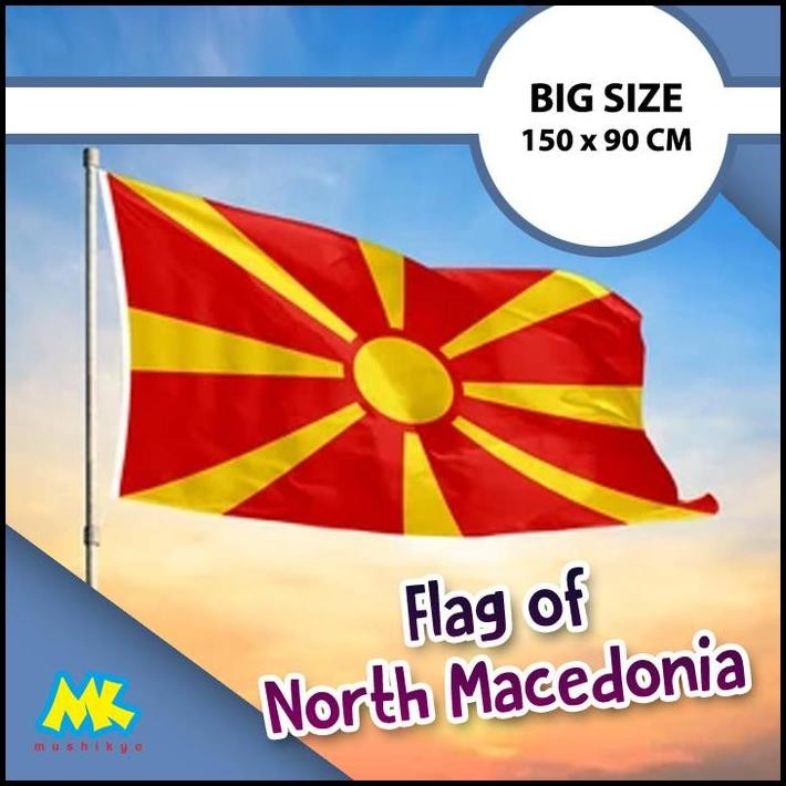 Bendera Makedonia / North Macedonia Big Flag
