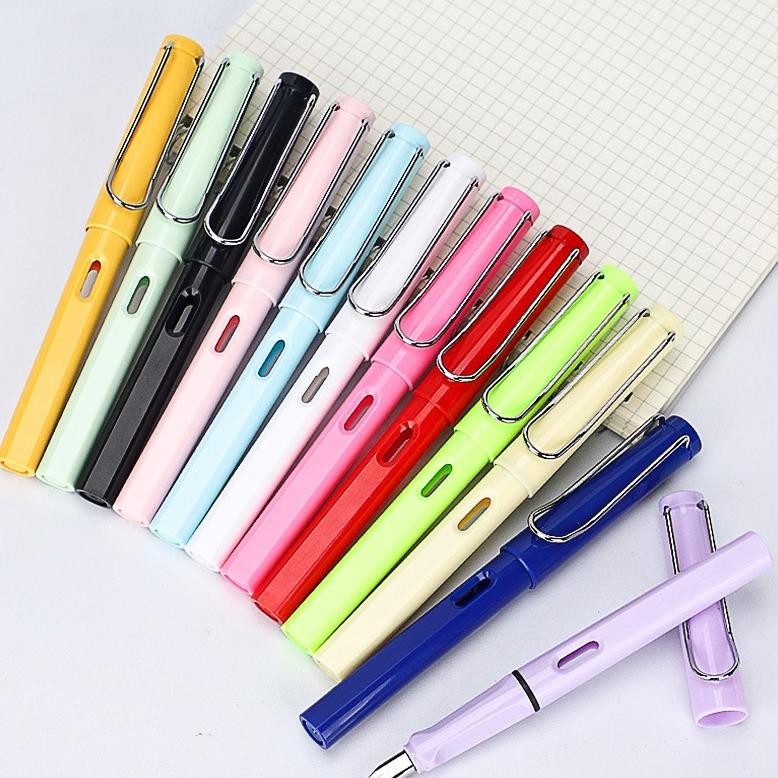 

0.38mm/0.5mm Tips Siswa Siswa Siswa dapat mengganti kantung tinta Just Pena dan Pena Fountain Pens set DiM