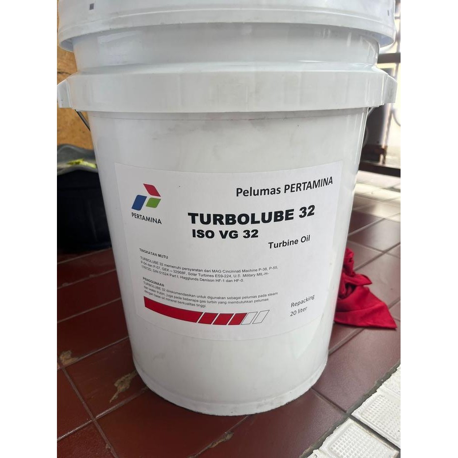 Oli Turbin Pertamina Turbolube 32 Iso Vg 32Isi 20 Liter Original Dan Terpercaya