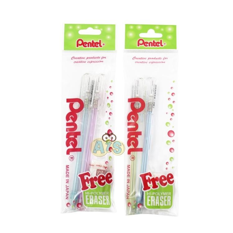 

Paket Pensil Mekanik Pentel Caplet 0.5 mm (2 pensil+1 eraser) DiM