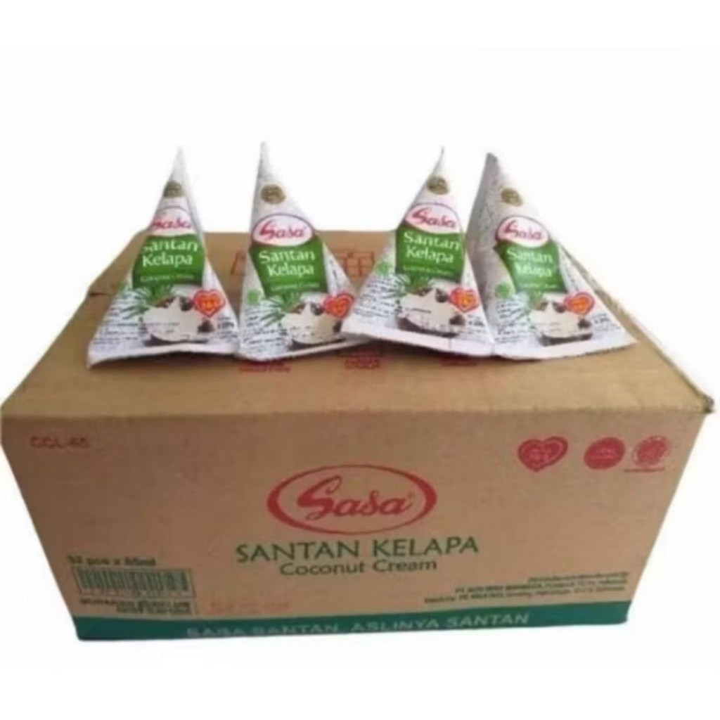 

Santan santen sasa tca @65ml 1 karton isi 32pc