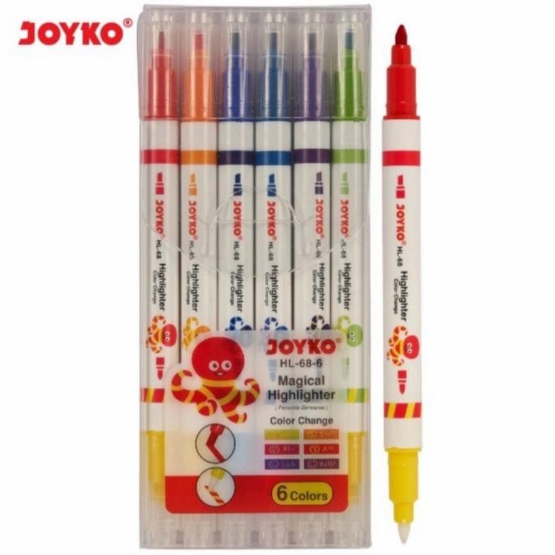 

Joyko Megical Highlighter Color Change 6 Warna DiM