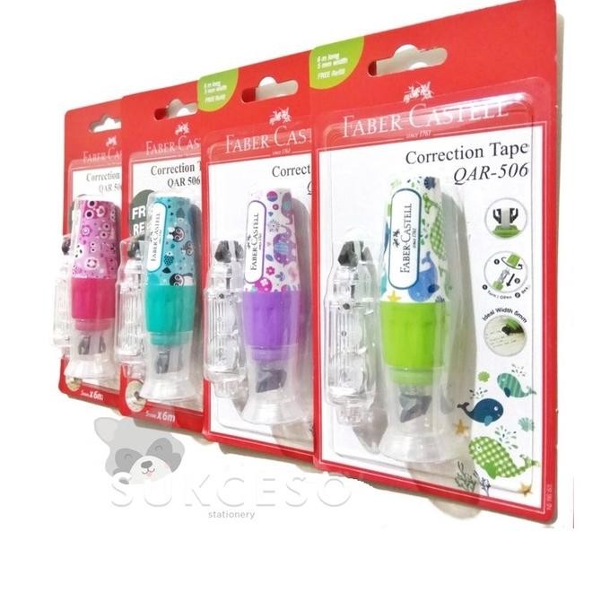 

Faber Castell Correction Tape QAR-506+Refill/ Tip-Ex Berkualitas Murah DiM
