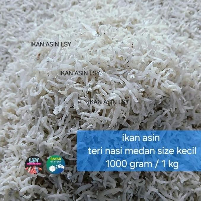 

NEW IKAN ASIN TERI NASI MEDAN SIZE KECIL 1 KG