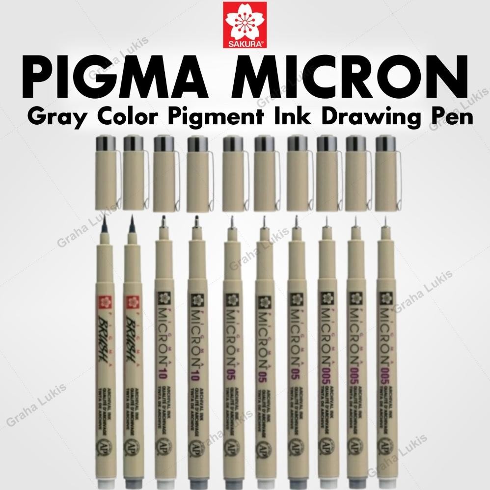 

SAKURA Pigma Micron Gray Color Pigment Ink Drawing Pen DiM