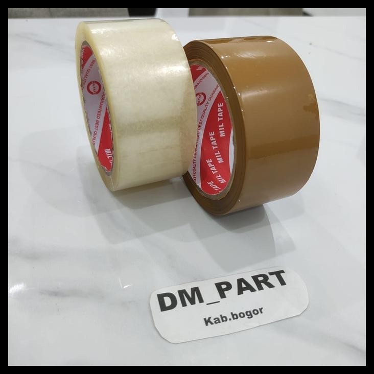 

GRATIS ONGKIR LAKBAN BENING LAKBAN COKELAT MIL TAPE EKOMONIS 45MM 90 YARD TEBAL SELOTIP SOLASI !!