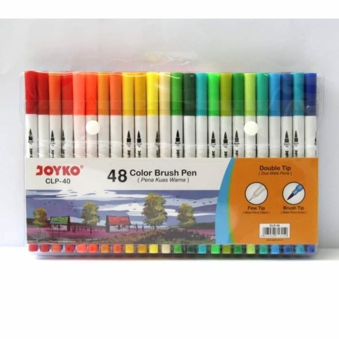

Color Brush Pen Pena Kuas Warna JOYKO CLP-40 ( 48 warna ) DiM