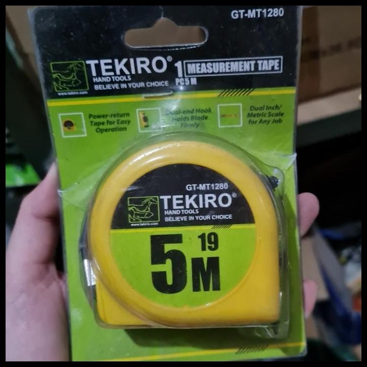 

TERBARU METERAN ROLL MERK TEKIRO SATUAN 5 METER / ROLL METER TEKIRO 5M 5 M !!!!!