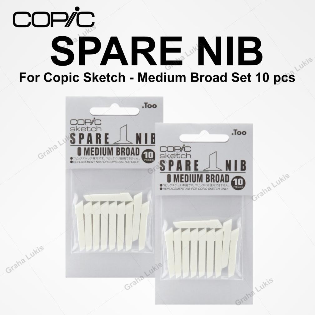 

Copic Sketch Spare Nib Medium Broad 10 pcs DiM