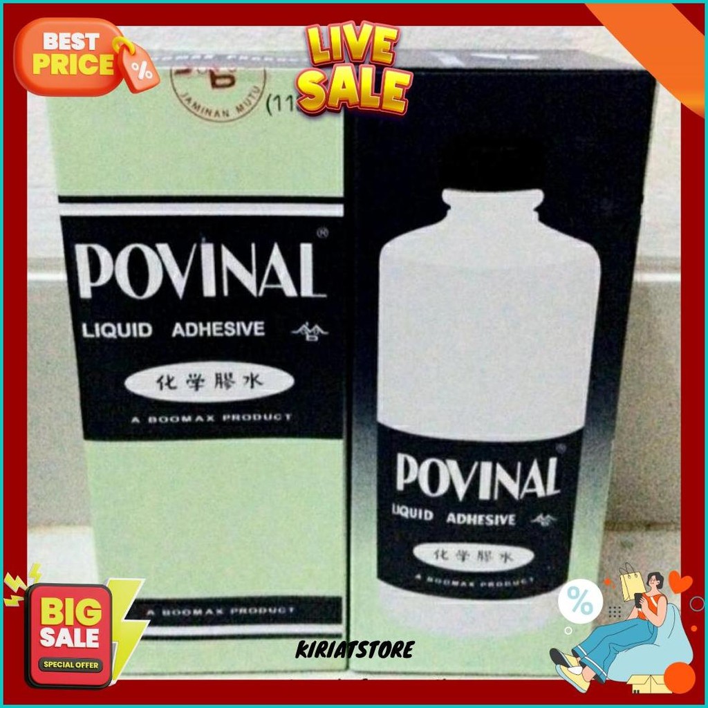 

Lem Cair Perekat Kertas Slime Liquid Glue Povinal 113 Besar ( 500Ml ) Termurah Banget