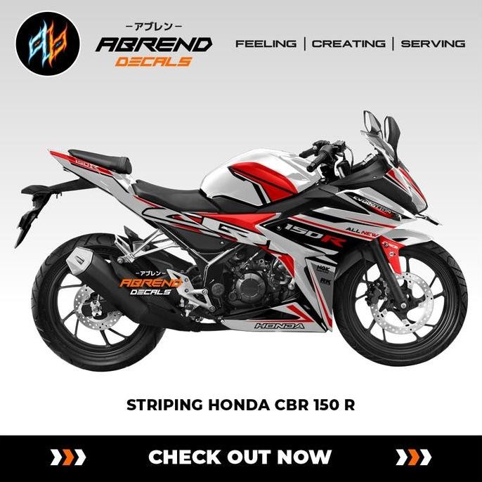 Striping Cbr 150 R Grafis Custom / Stiker Motor Honda Cbr Facelift Premium