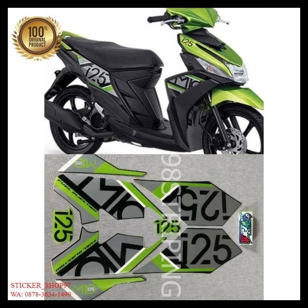 TERBARU (ORI) STRIPING MIO M3 HIJAU TAHUN 2017 KUALITAS ORIGINAL 