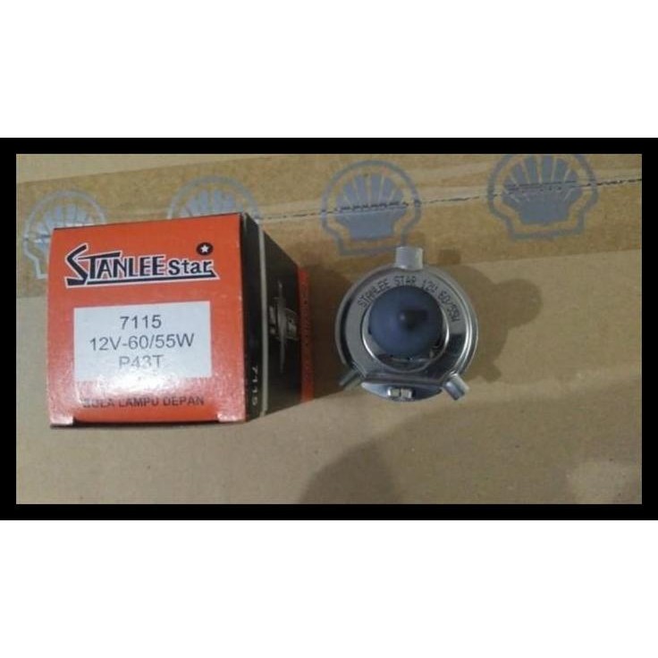 HOT DEAL BOHLAM LAMPU DEPAN BESAR HALOGEN BULB H4 12V 60/55W STANLEE STAR 7115 
