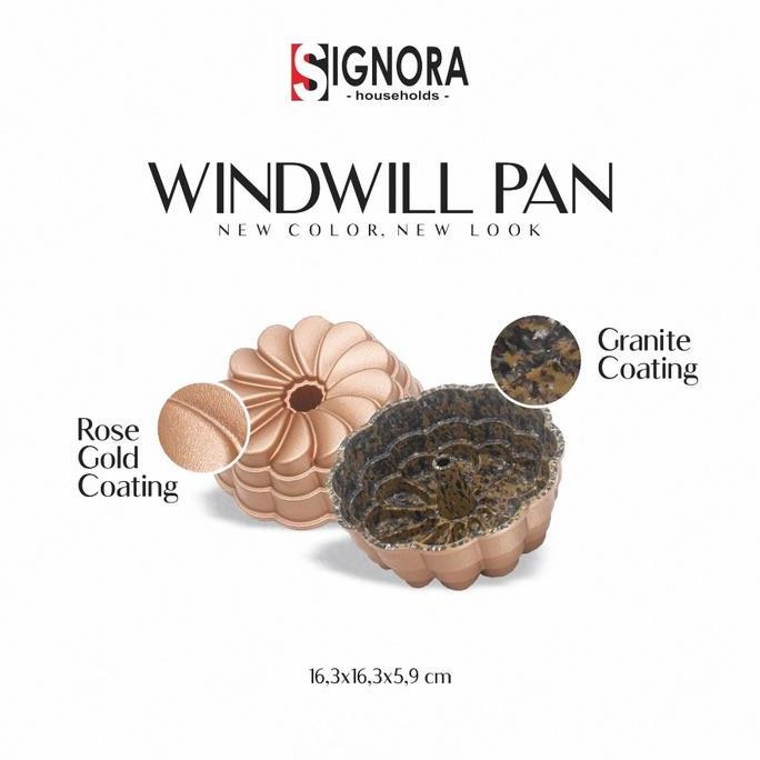 Signora Loyang Sultan Granit Coating Anti Lengket Model Terbaru Windwill / Magnolia / Willow Pan