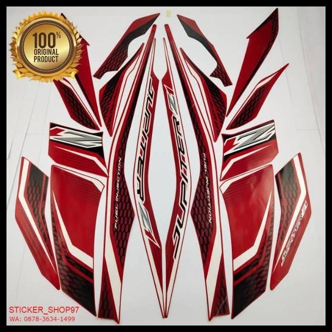 TERMURAH (ORI) STRIPING YAMAHA JUPITER Z1 FI MERAH 2013 2014 KUALITAS ORIGINAL 