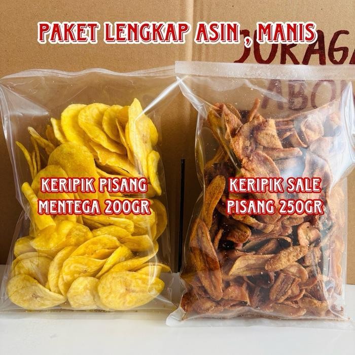 

Nv [Paket Lengkap] Keripik Sale Pisang + Keripik Pisang Mentega Super Renyah Kemasan 450 Gram 900 Gram Khas Cilacap Kripik