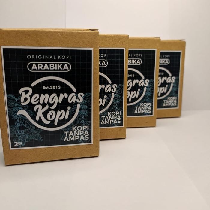 

Bengras Kopi Arabica Sachet Tanpa Ampas 1 Box Isi 5 Sachet