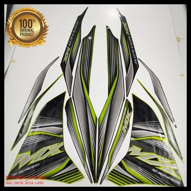DISKON (ORI)  STRIPING  YAMAHA JUPITER  MX NEW 135 2012 HITAM HIJAU 