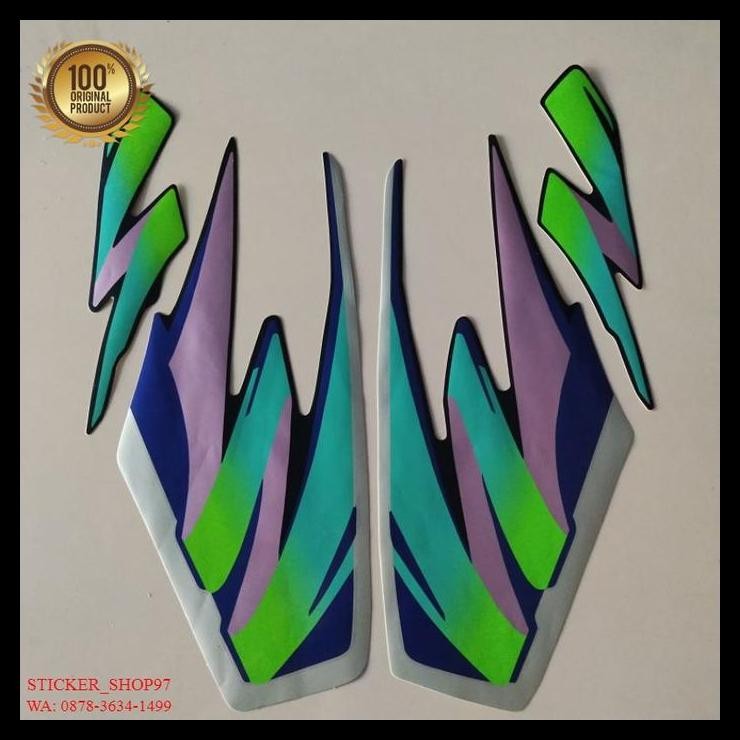 BEST DEAL (ORI) STRIPING YAMAHA RX KING 1996  HIJAU BOTOL KUALITAS ORIGINAL