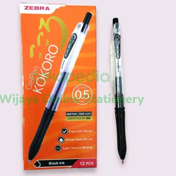 

Bolpen ZEBRA GELPEN KOKORO GEL 0.5 murah