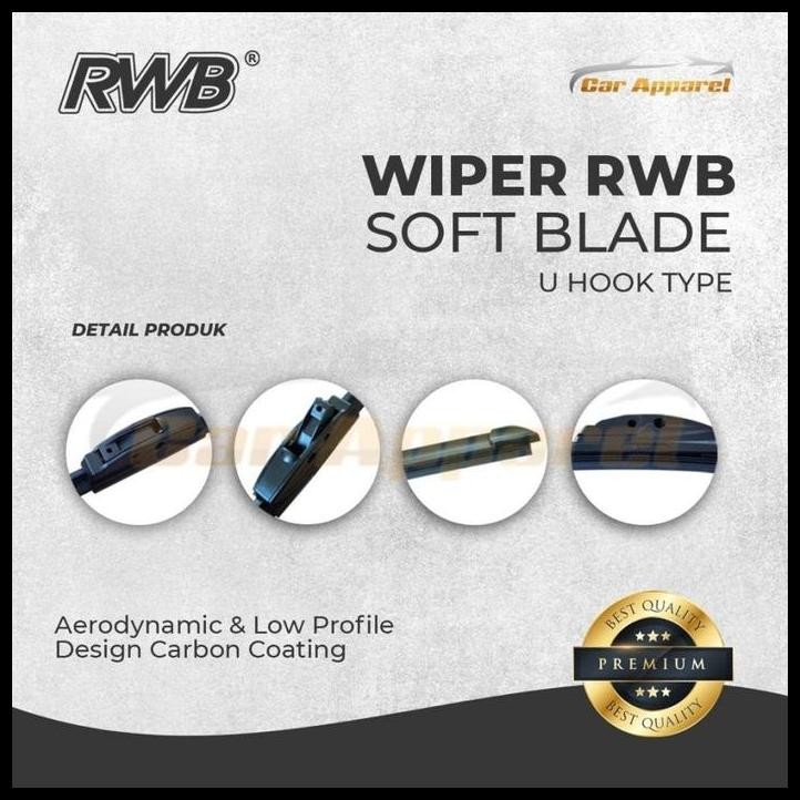 TERBARU WIPER RWB SOFT HYUNDAI SANTA FE 2001-2006 WINDSHIELD HYUNDAI SANTA FE 