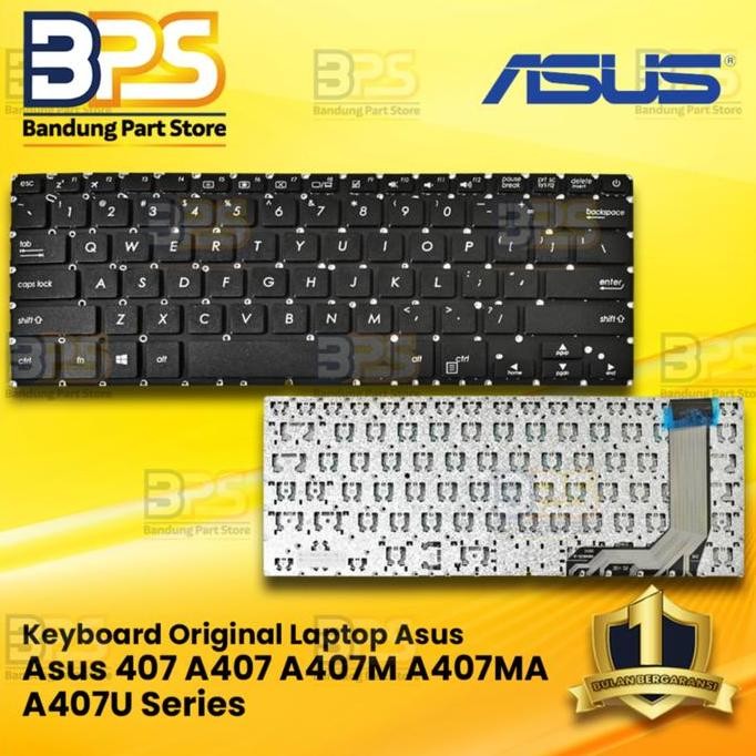 TERMURAH - Keyboard Original Asus 407 A407 / A407M / A407MA / A407U Series