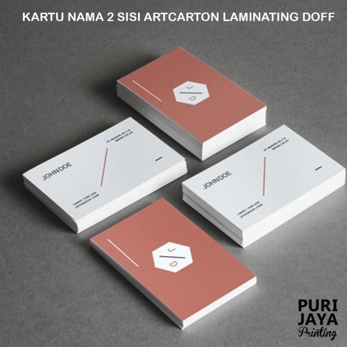 

TERLARIS - KARTU NAMA / NAMECARD CETAK 2 SISI LAMINATING DOFF