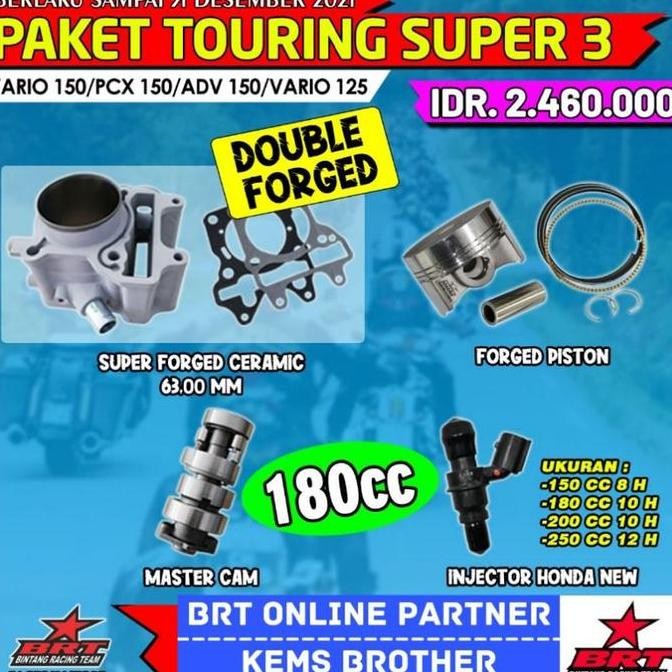 BLOK VARIO BRT TOURING SUPER 3 VARIO 150/PCX 150/ADV 150/VARIO 125