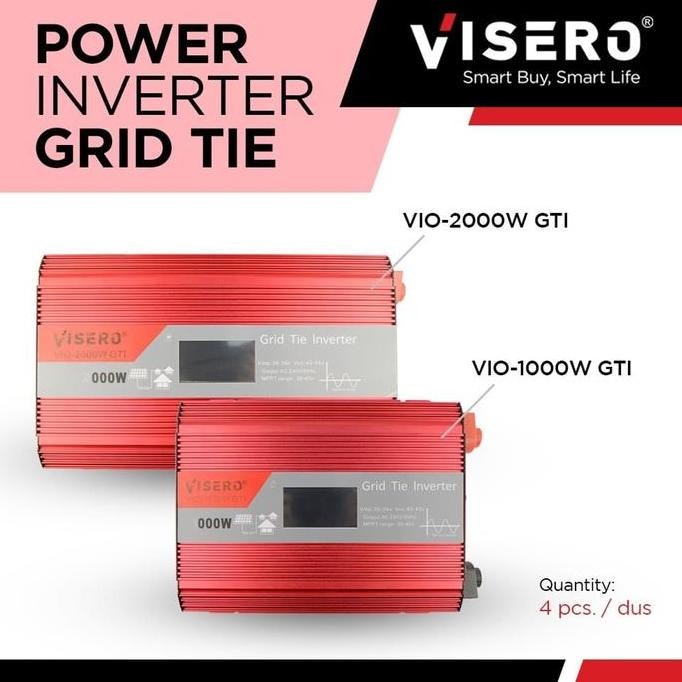 Power Inverter Visero Grid Tie With LCD display 2000W (VIO-2000W GTI) murah