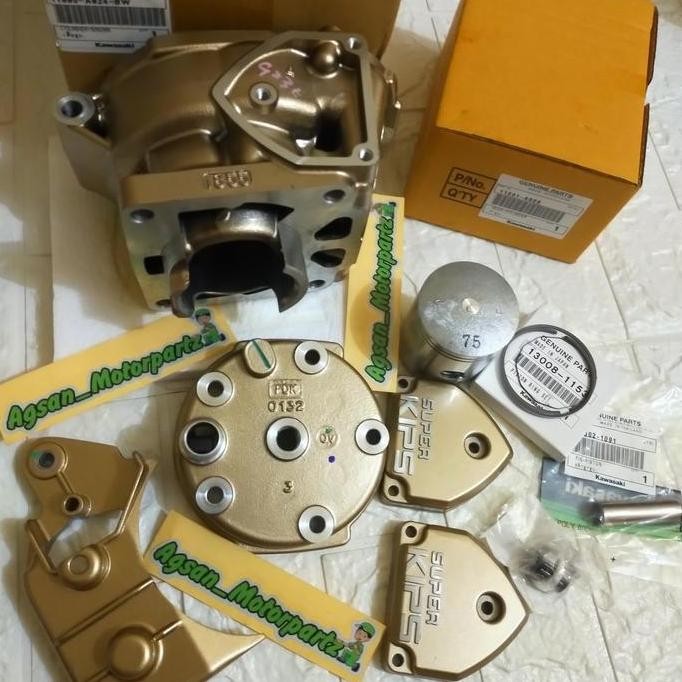 BLOK HEAD PDK KODE BW size B GOLD SET ORINAL KAWASAKI