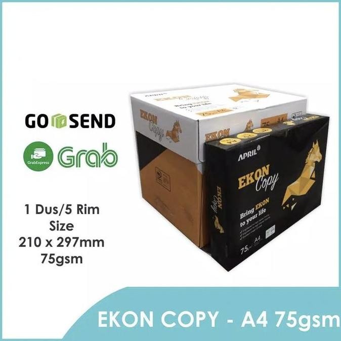 

TERLARIS - Kertas HVS A4 75 Gr Ekon (Khusus Gojek / Grab)