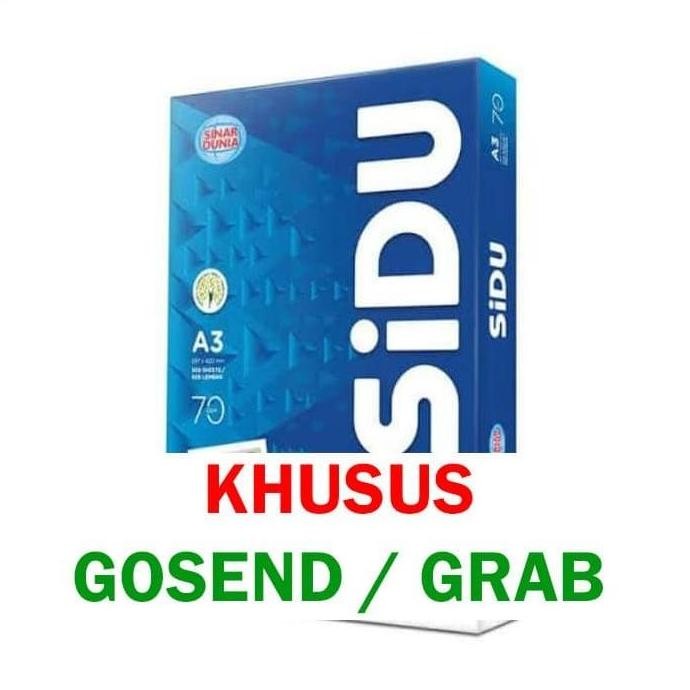 

BEBAS ONGKIR - Kertas HVS A3 Sinar Dunia 70 gram (KHUSUS GOSEND/GRAB)
