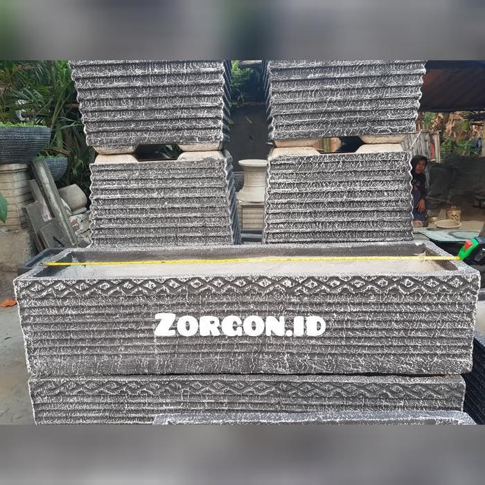 Pot Tanaman Hias Pot Beton Minimalis Pot Semen Panjang 1 Meter Terbaru Best Quality 100% Original
