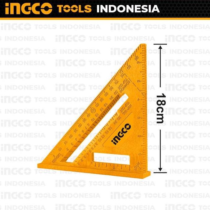 

new !!! Speed Square (18 cm) INGCO HAS20202 - Penggaris Segitiga Siku Tukang