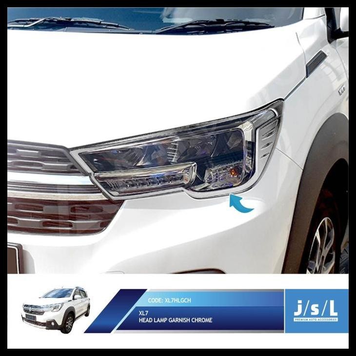 DISKON SUZUKI XL7 GARNIS DEPAN HEAD LAMP GARNISH CHROME 