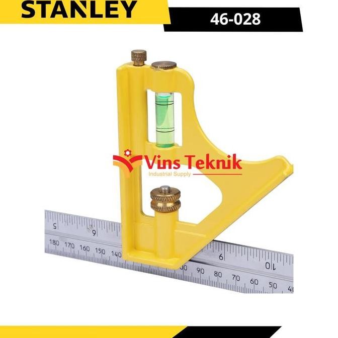 

new !!! Combination Square Metric Penggaris Siku STANLEY 46-028